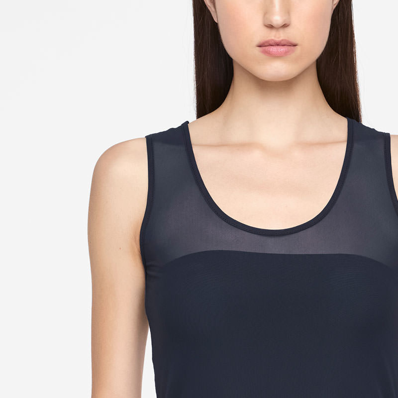 Sarah Pacini TRANSLUCENT TOP - ANAÏS Front