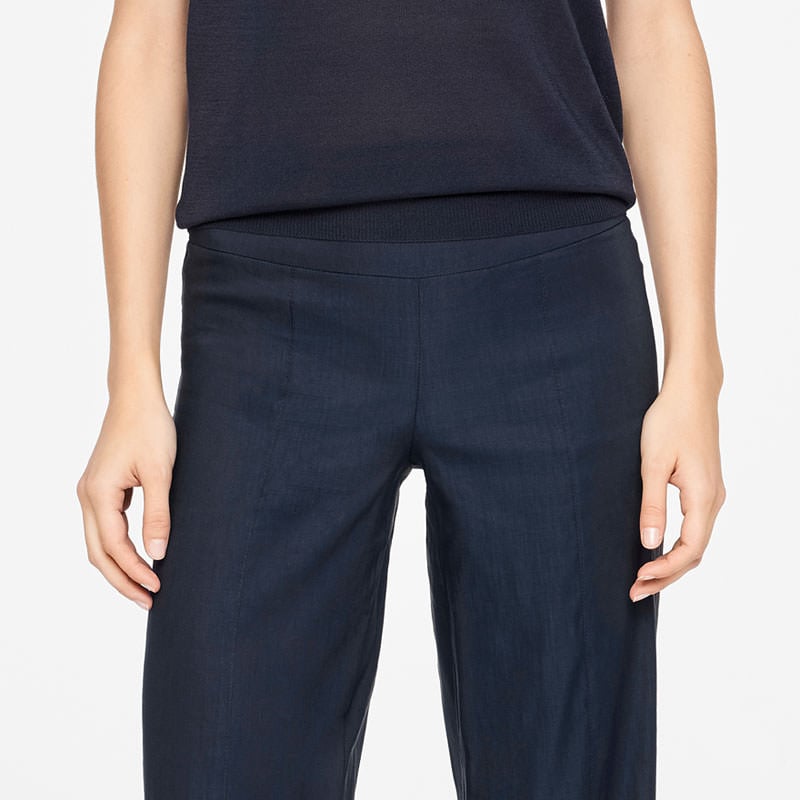 Sarah Pacini CHLOÉ-HOSE - LEINEN MIT STRETCH EFFEKT Vorne