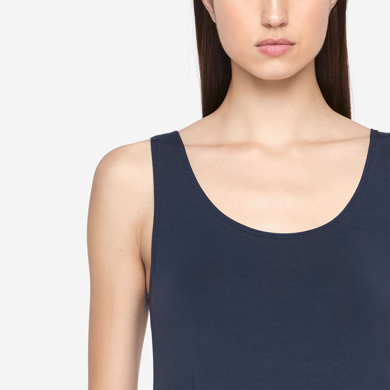 Sarah Pacini SLEEVELESS TOP - SILVER LINING Front
