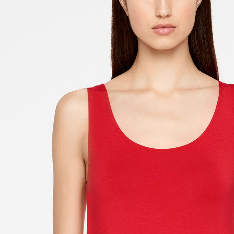 Sarah Pacini SLEEVELESS TOP - SILVER LINING Front