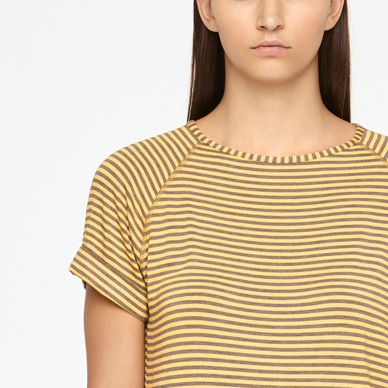 Sarah Pacini T-SHIRT RAYÉ De face