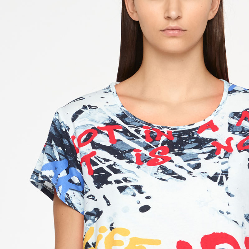Sarah Pacini T-SHIRT - STREET ART Voorzijde