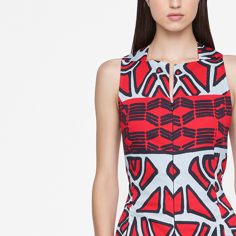 Sarah Pacini GRAFISCHE JUMPSUIT Voorzijde