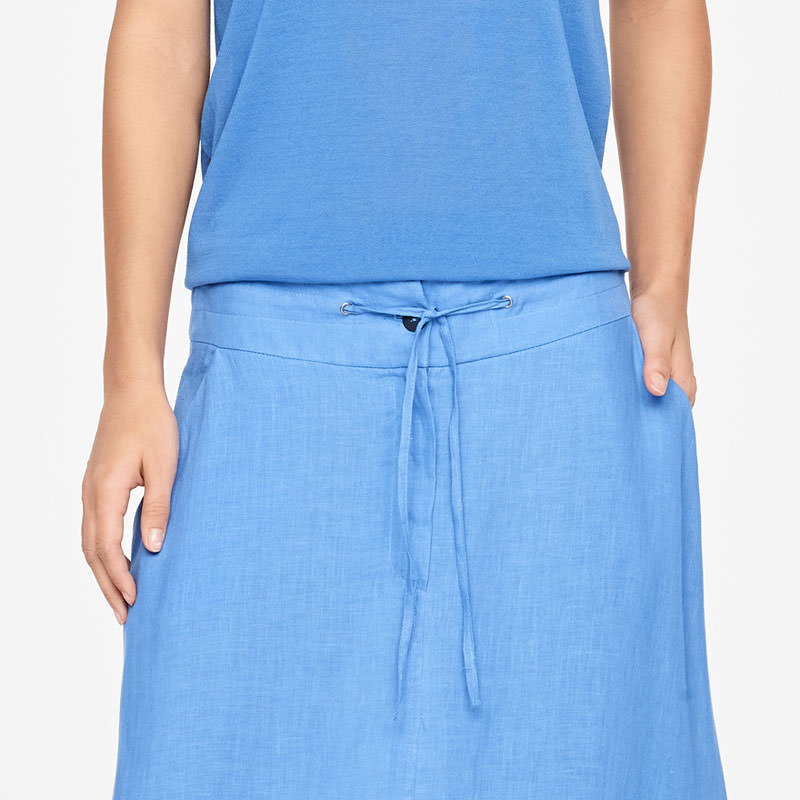 Sarah Pacini LINEN SKIRT - DRAWSTRING Front