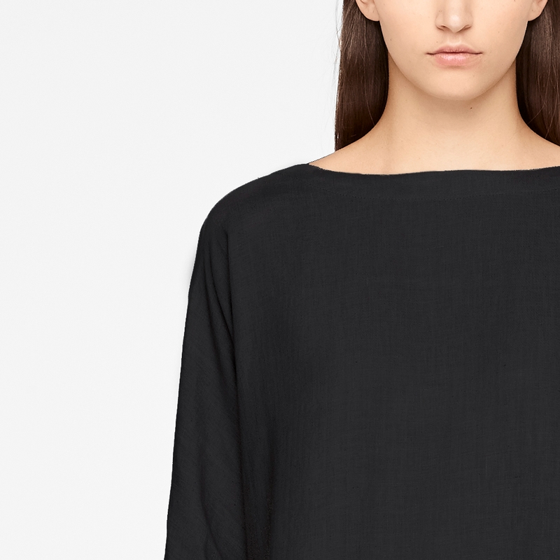 Sarah Pacini ROBE MAXI EN LIN De face