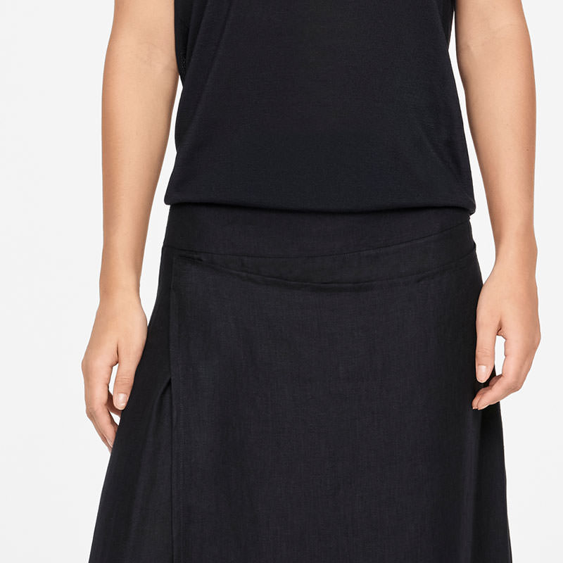 Sarah Pacini LINEN PANTS - SAROUEL-STYLE Front
