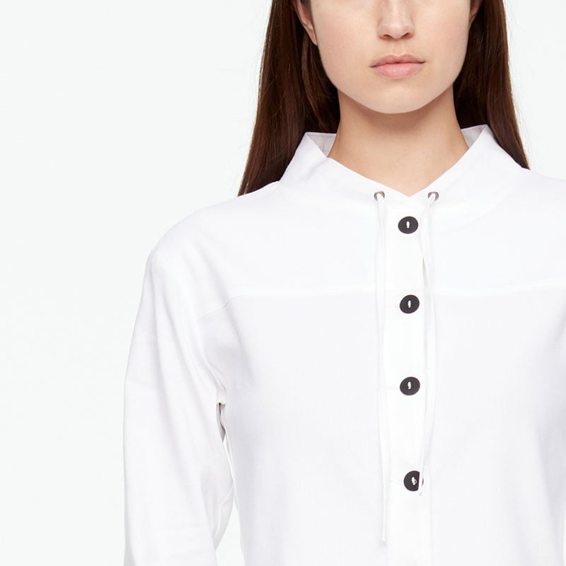 Sarah Pacini VESTE EN LIN - CORDON De face