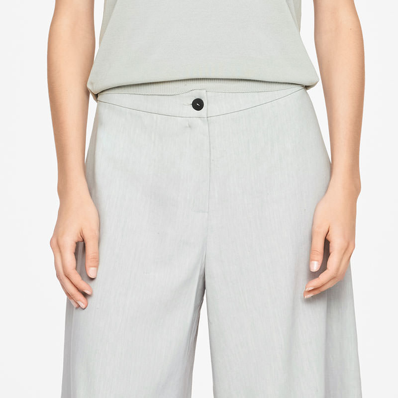 Sarah Pacini LINEN PANTS - WIDE LEG Front