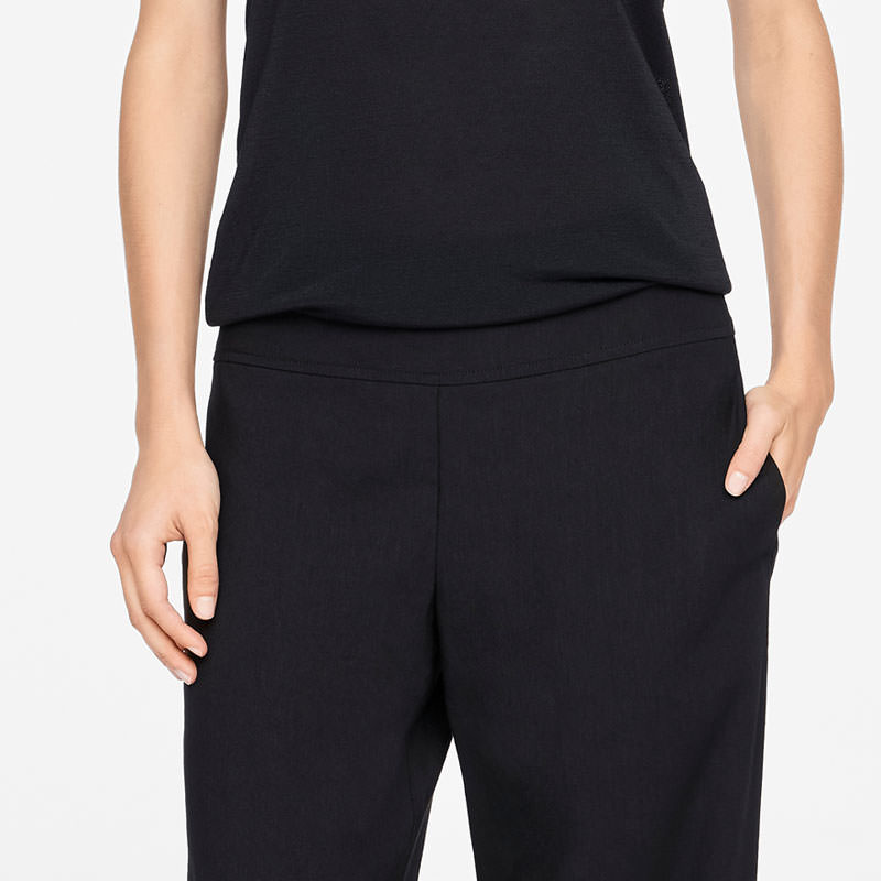 Sarah Pacini LINEN PANTS - SLANTED HEMS Front