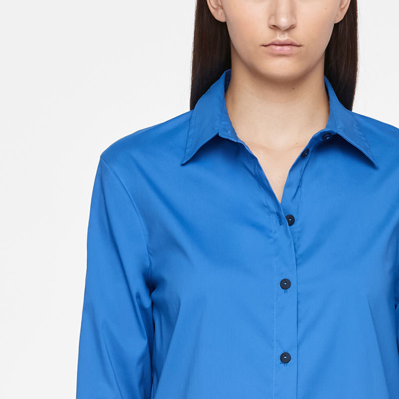 Sarah Pacini CHEMISE LONGUE - FENTES De face