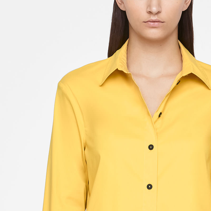 Sarah Pacini LONG SHIRT - SIDE SLITS Front