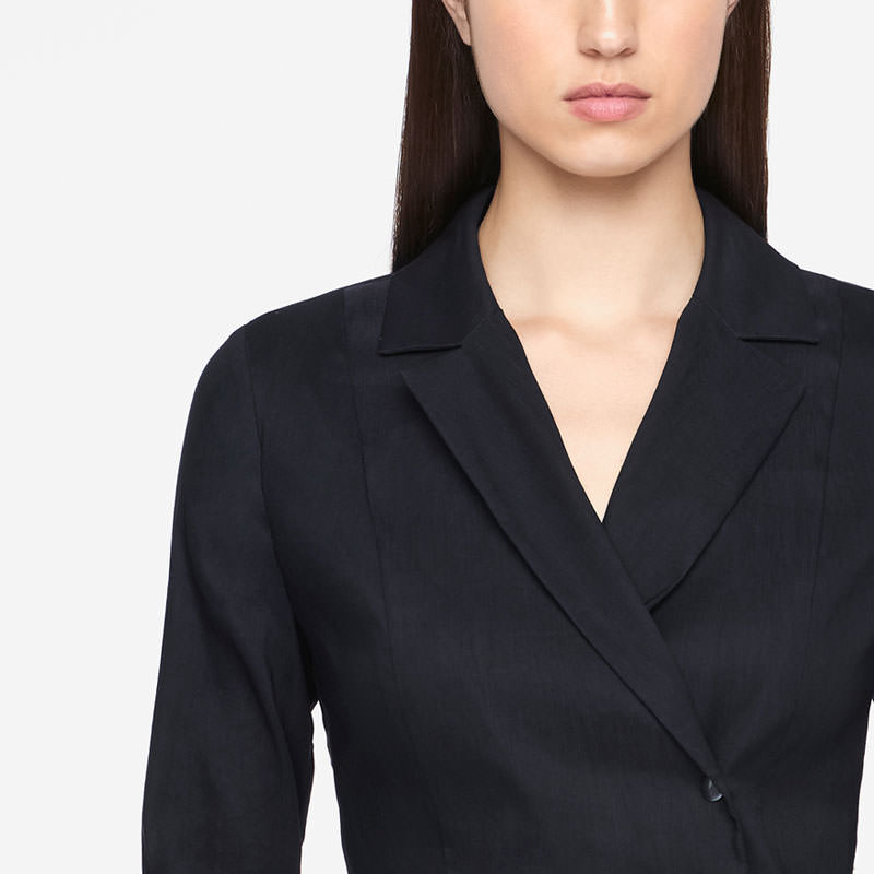 Sarah Pacini STRETCH LINEN JACKET Front