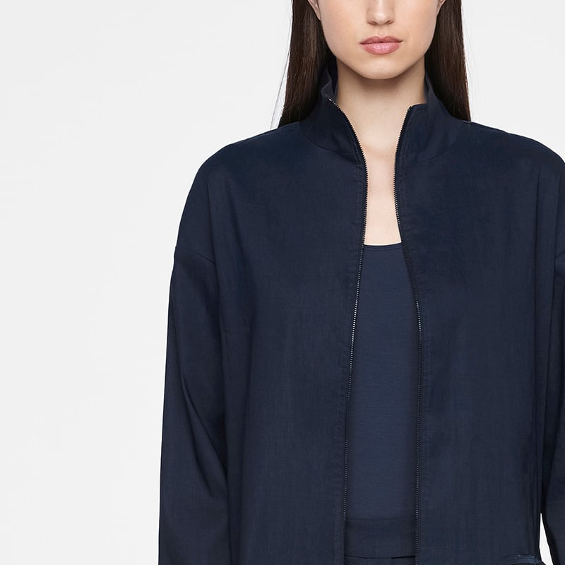 Sarah Pacini MANTEAU EN LIN STRETCH De face