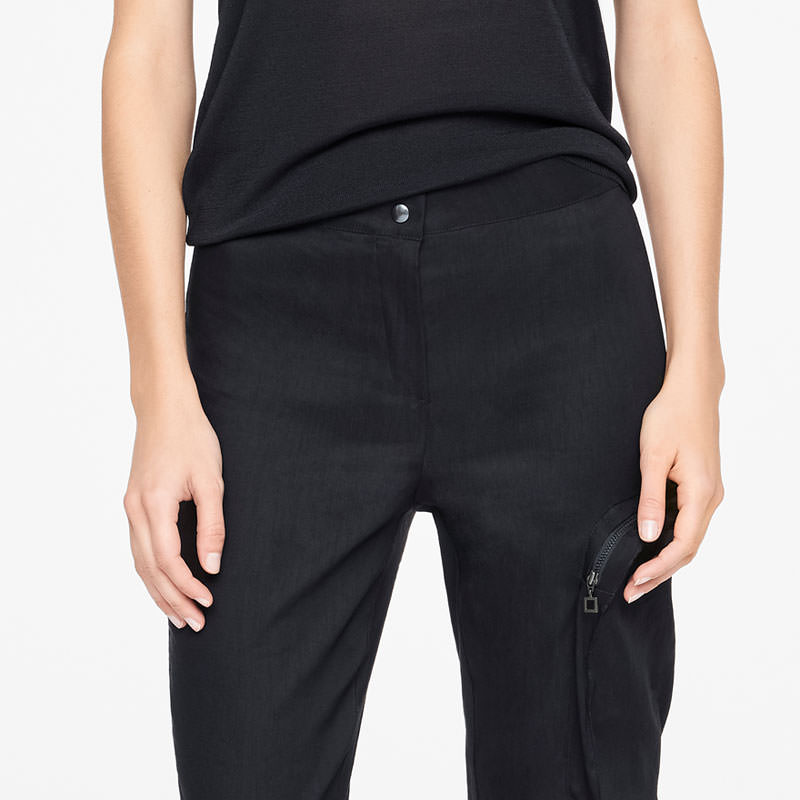 Sarah Pacini STRETCH LINNEN BROEK Voorzijde