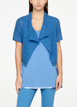 Sarah Pacini CARDIGAN COURT- MOHAIR ULTRA LÉGER De face