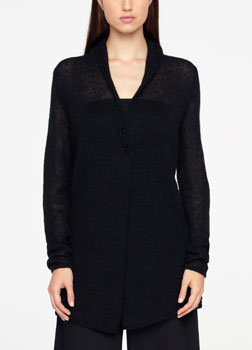 Sarah Pacini CARDIGAN LONG - MOHAIR ULTRA LÉGER De face