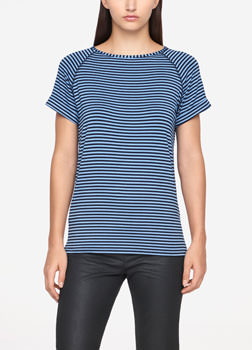 Sarah Pacini T-SHIRT RAYÉ De face