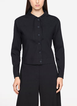 Sarah Pacini VESTE EN LIN - CORDON De face