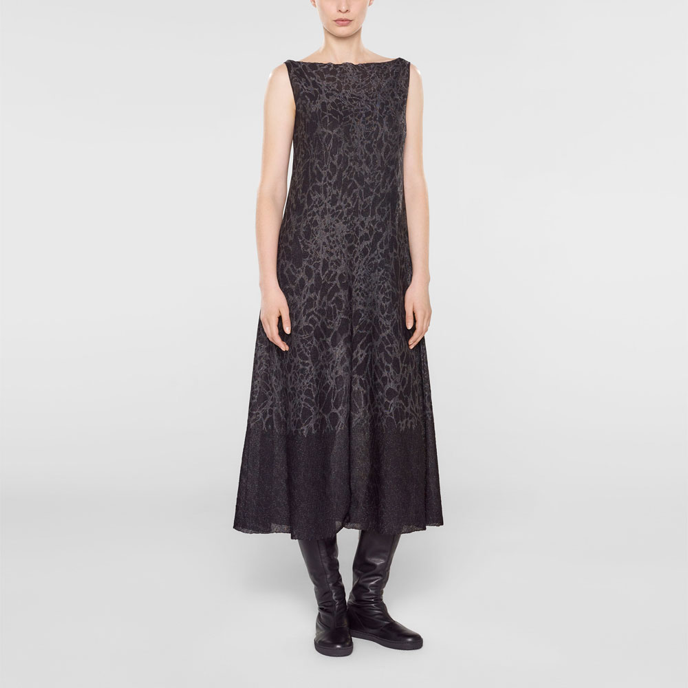 Sarah Pacini Robe maxi sans manches De face