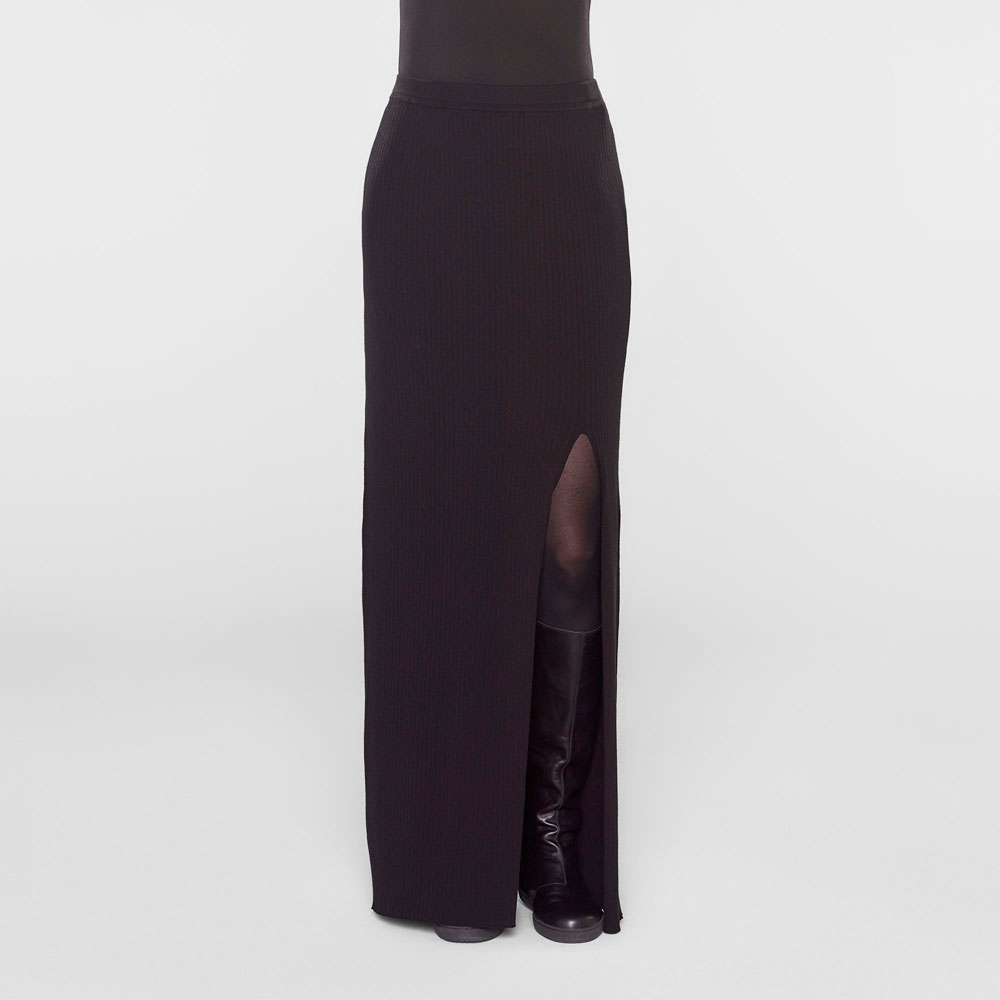 jupe longue fendue devant