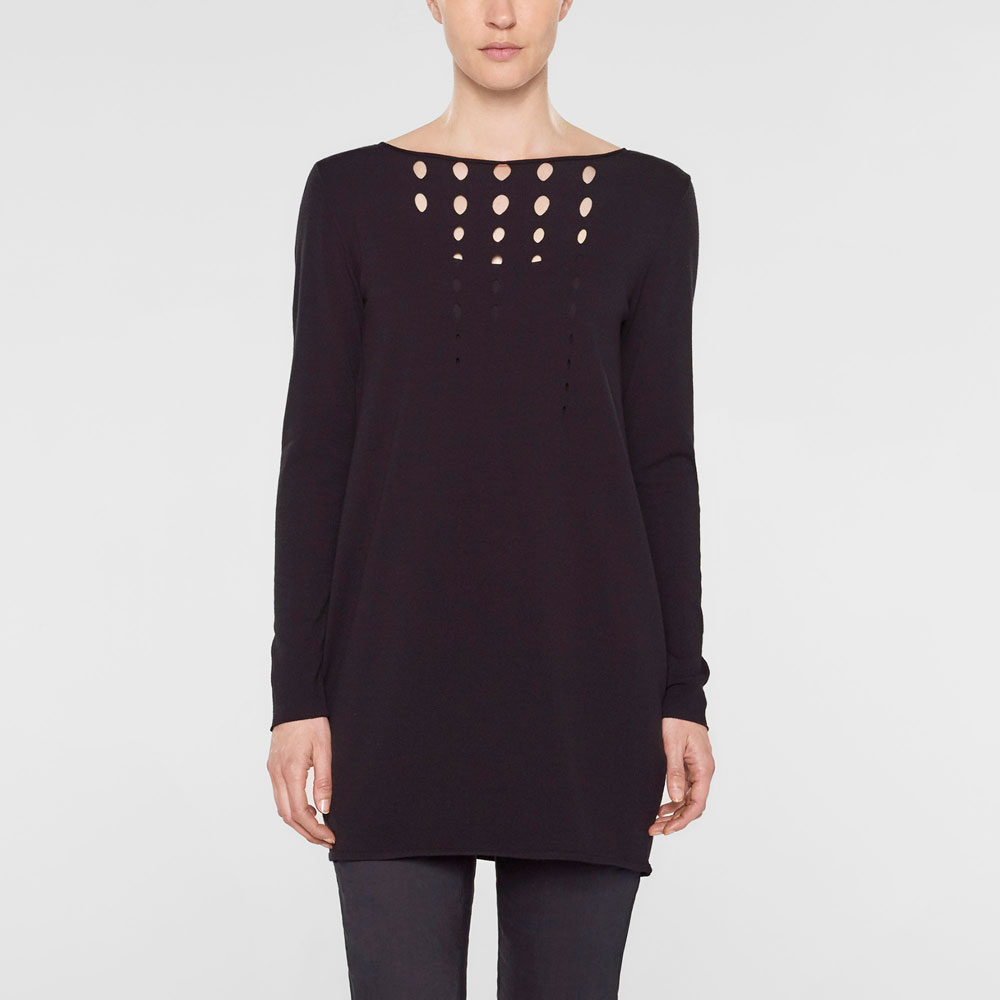 Sarah Pacini Pull tulipe long De face