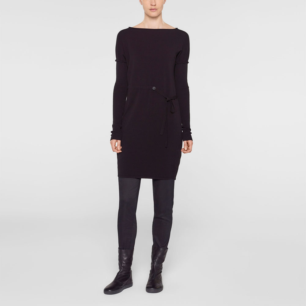 Sarah Pacini Pull long avec ceinture souple De face