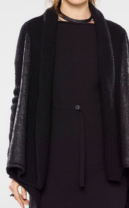 Sarah Pacini Pull long avec ceinture souple Look