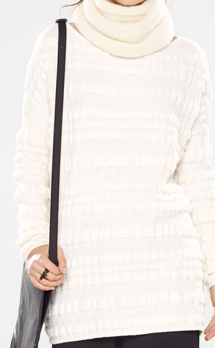 Sarah Pacini Lange losse trui Look