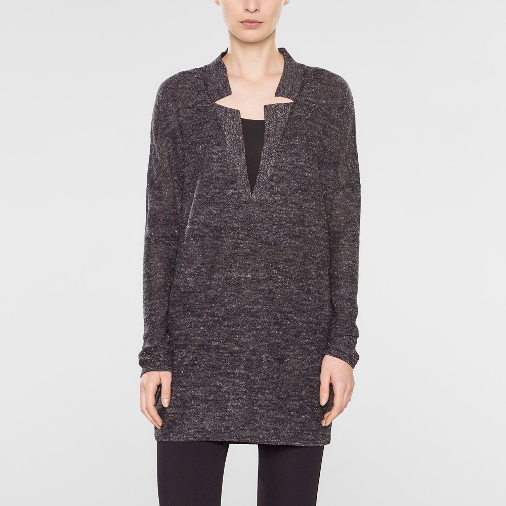 Sarah Pacini V-neck long sweater Front