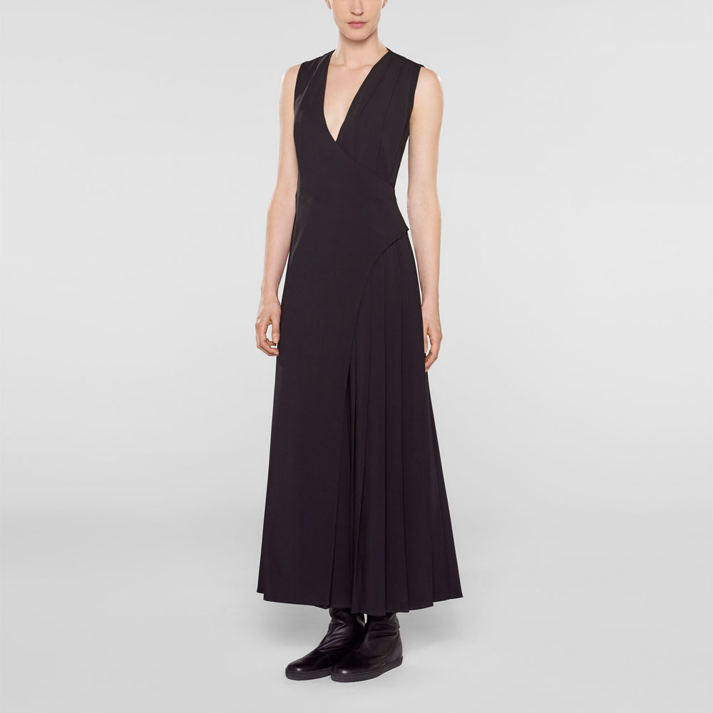 Sarah Pacini Robe longue asymétrique De face