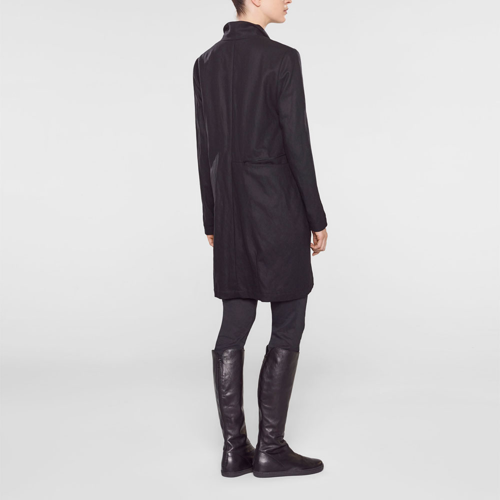 Sarah Pacini Veste longue, coupe droite Derrière