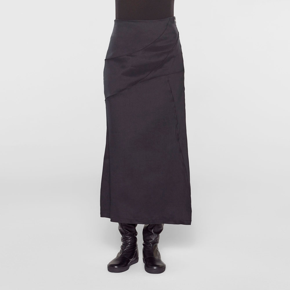 Ongekend Zwarte lange asymmetrische rok - Sarah Pacini NV-66
