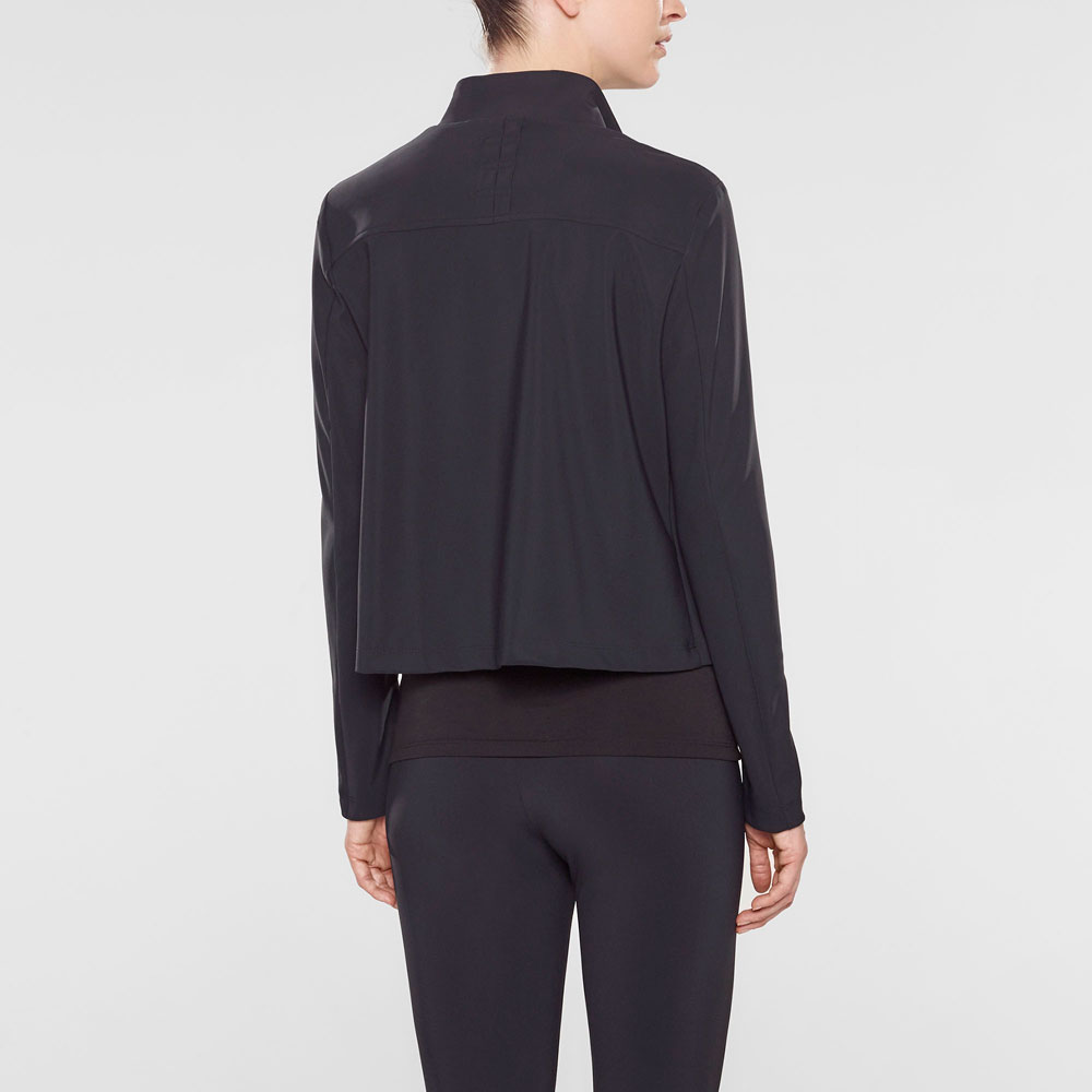 Sarah Pacini Short jacket, asymmetrical collar Back view