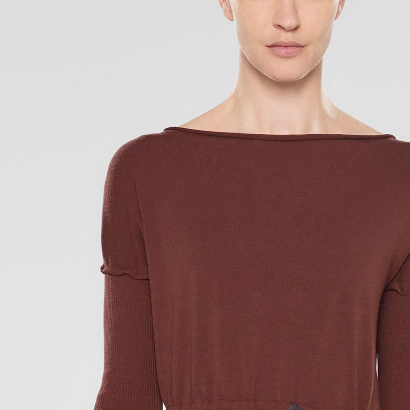 Sarah Pacini Pull long avec ceinture souple De face