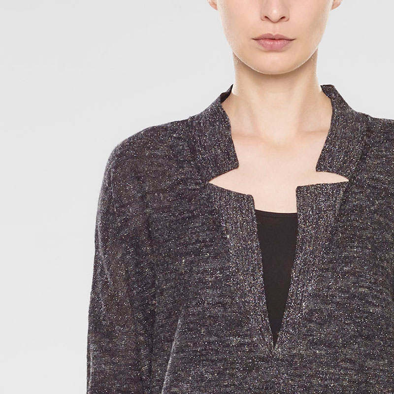 Sarah Pacini V-neck long sweater Front
