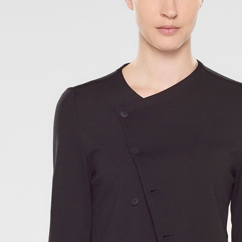 Sarah Pacini Taillierte asymmetrische jacke Vorne