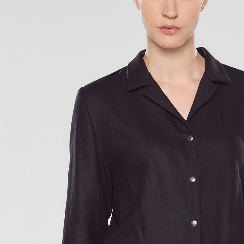 Sarah Pacini Veste longue, coupe droite De face