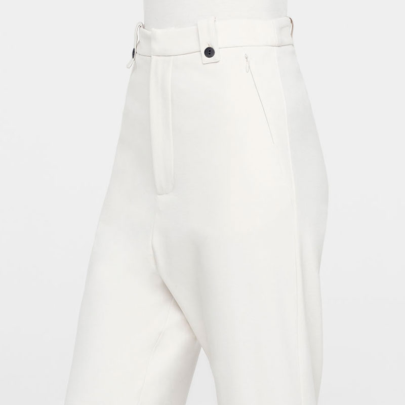 cropped straight pants