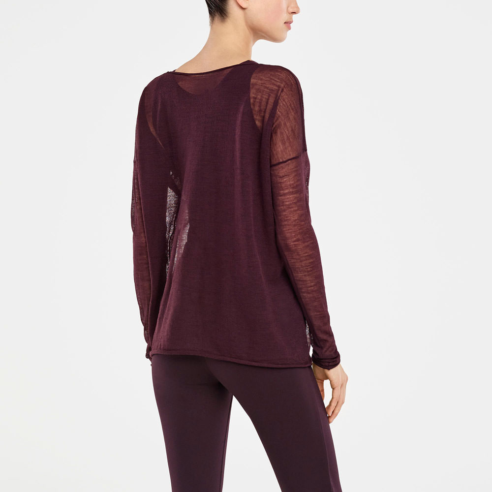Sarah Pacini TRANSPARENTER SWEATER – SILBER DETAILS Rück