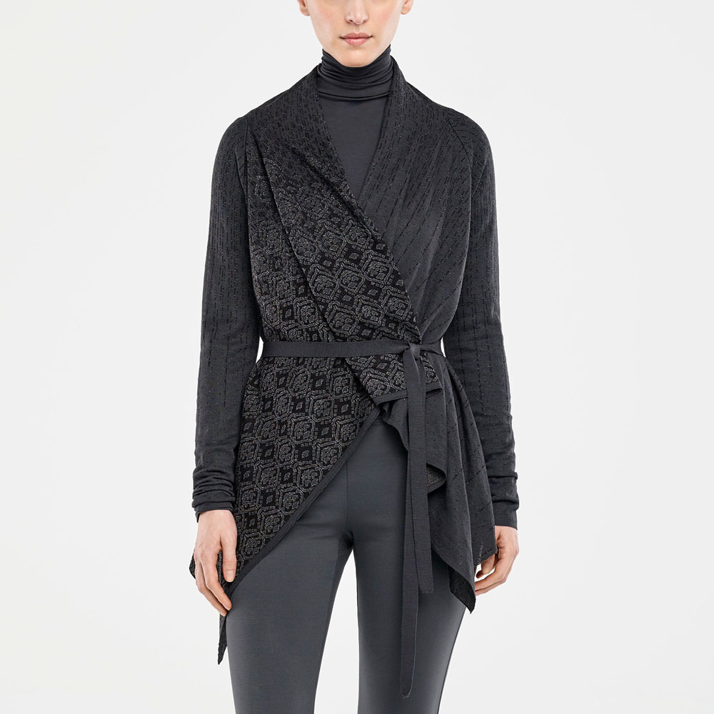 Sarah Pacini CARDIGAN JACQUARD De face