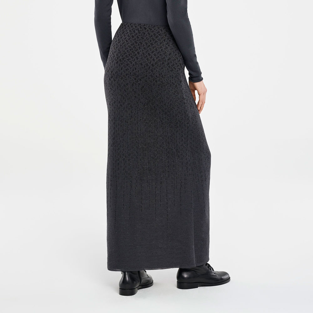 Sarah Pacini JUPE MAXI- JACQUARD Derrière