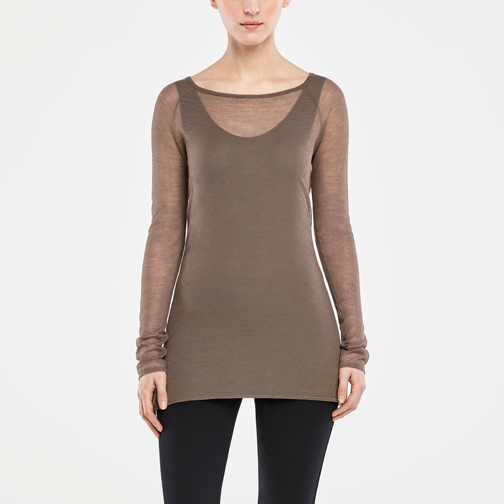 Sarah Pacini TRANSPARENTER SWEATER Vorne