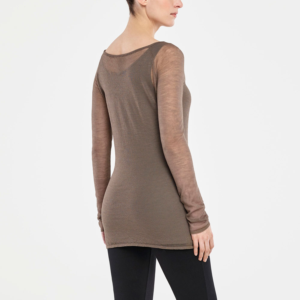 Sarah Pacini TRANSPARENTER SWEATER Rück