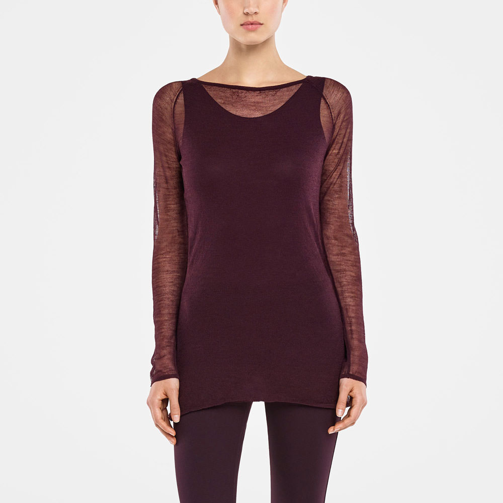 Sarah Pacini PULL TRANSLUCIDE De face