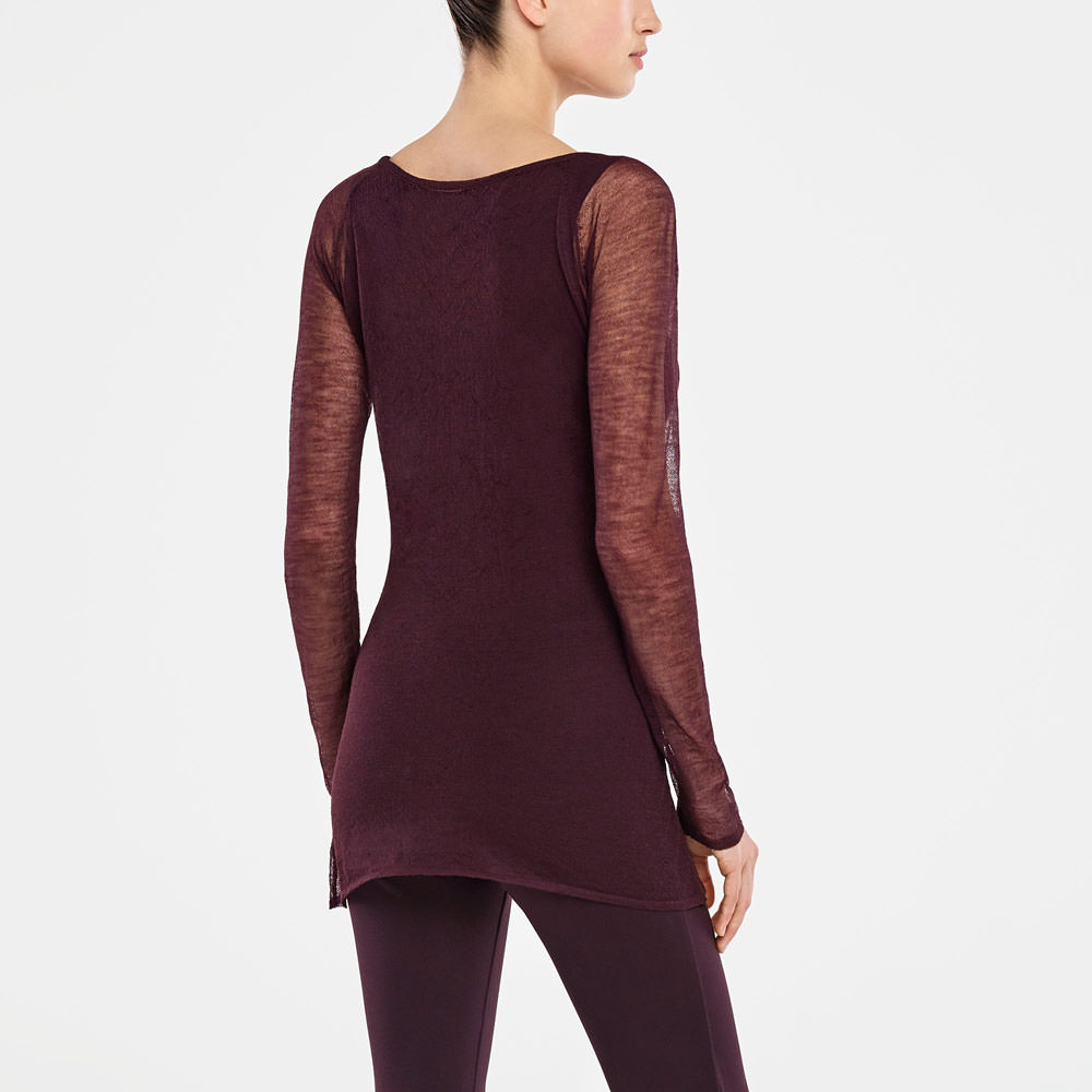 Sarah Pacini PULL TRANSLUCIDE Derrière