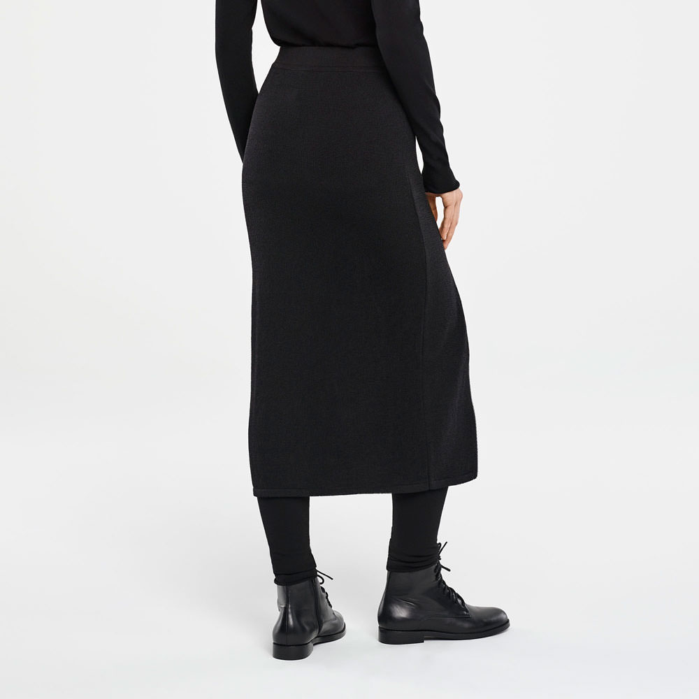 Sarah Pacini JUPE MAXI - PANNEAU TRANSLUCIDE Derrière