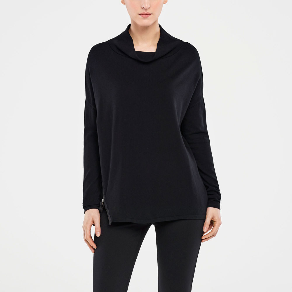 Sarah Pacini SWEATER – SCHLITZ MIT REISSVERSCHLUSS Vorne