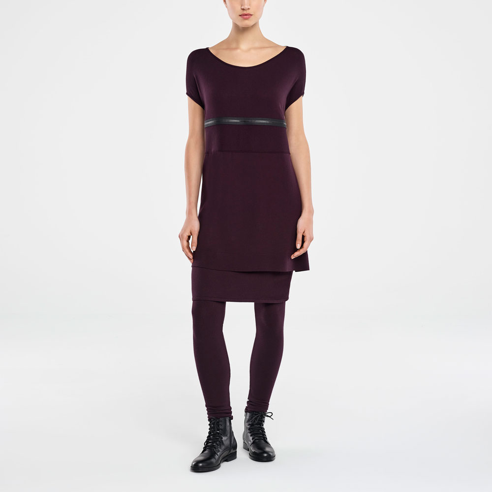 Sarah Pacini ROBE SANS MANCHES - PANNEAU ZIPPÉ De face