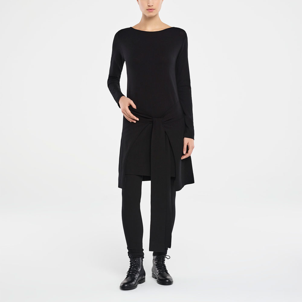 Sarah Pacini ROBE - PANNEAU ZIPPÉ De face