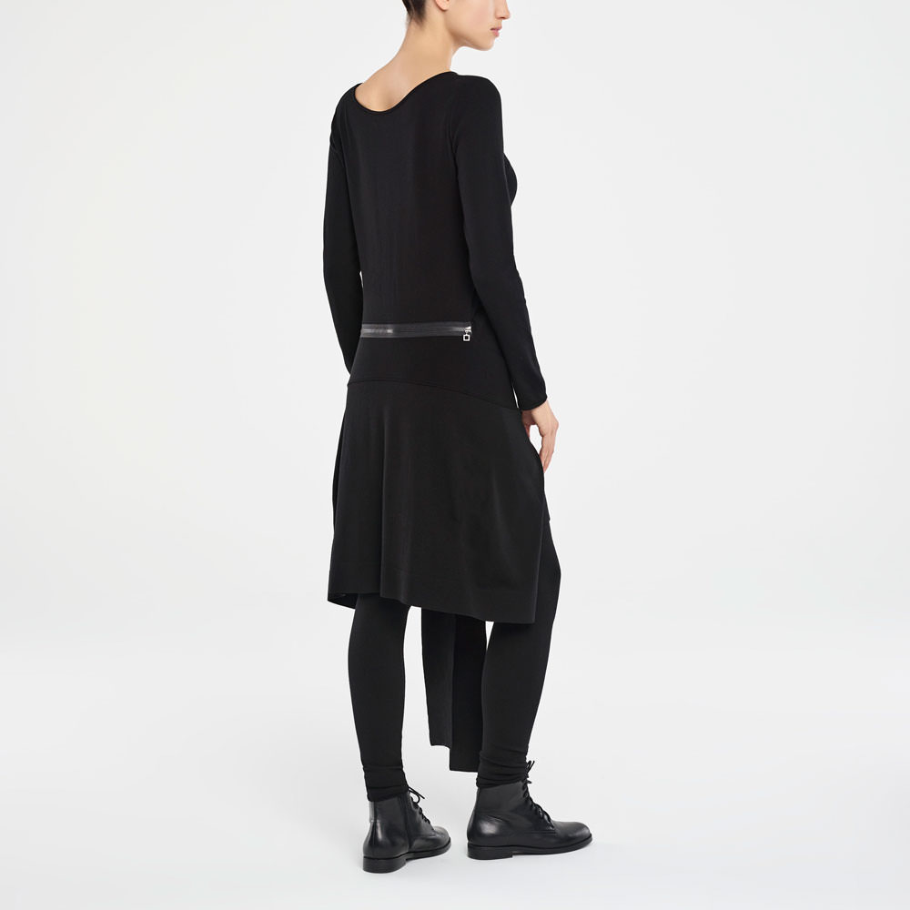 Sarah Pacini ROBE - PANNEAU ZIPPÉ Derrière